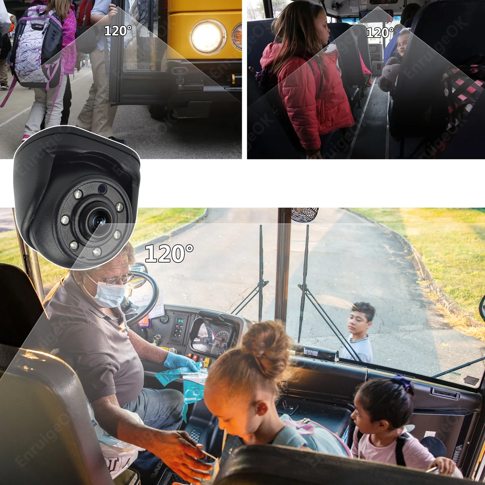 EnruigeOK Multi Purpose Mini Camera - illustrated product details