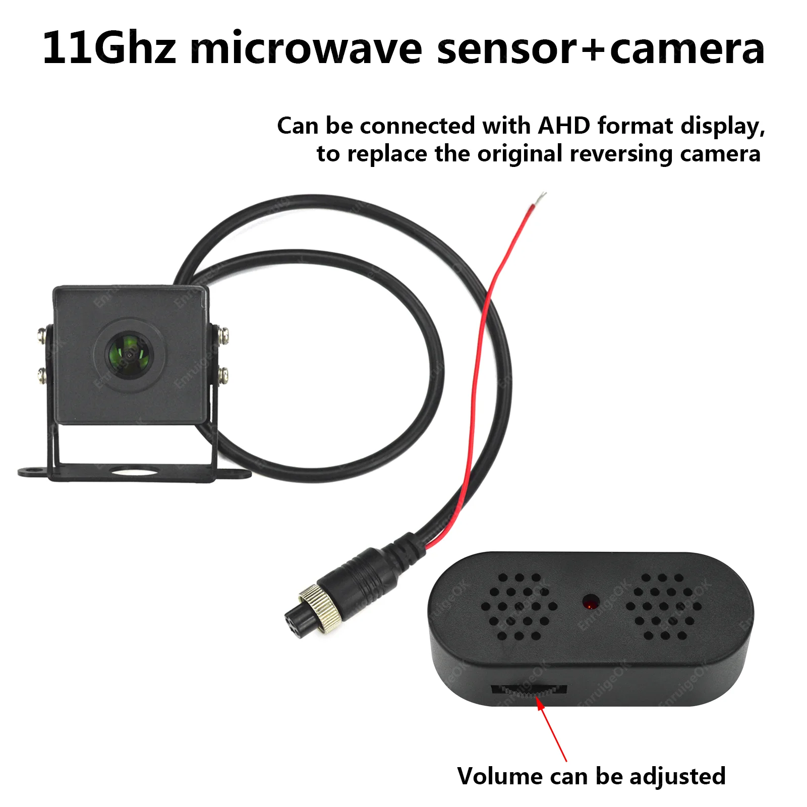EnruigeOK Millimeter wave reversing radar rear view camera - illustrated product details