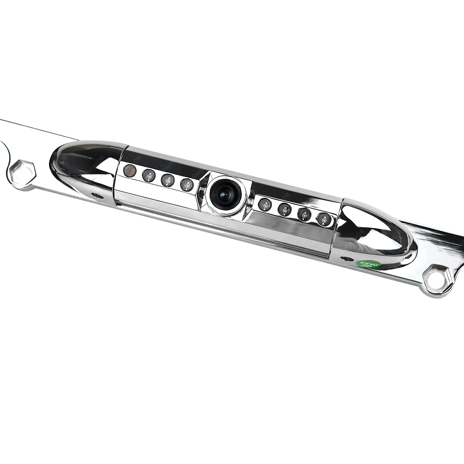 EnruigeOK American Car License Plate Frame Camera (Silver) - illustrated product details